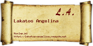 Lakatos Angelina névjegykártya